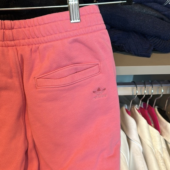 Adidas Humanrace by Pharrell Williams 100% cotton pink shorts sweatsuit size XS - Picture 7 of 7
